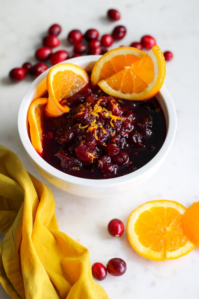 Vegan Cherry Cranberry Sauce