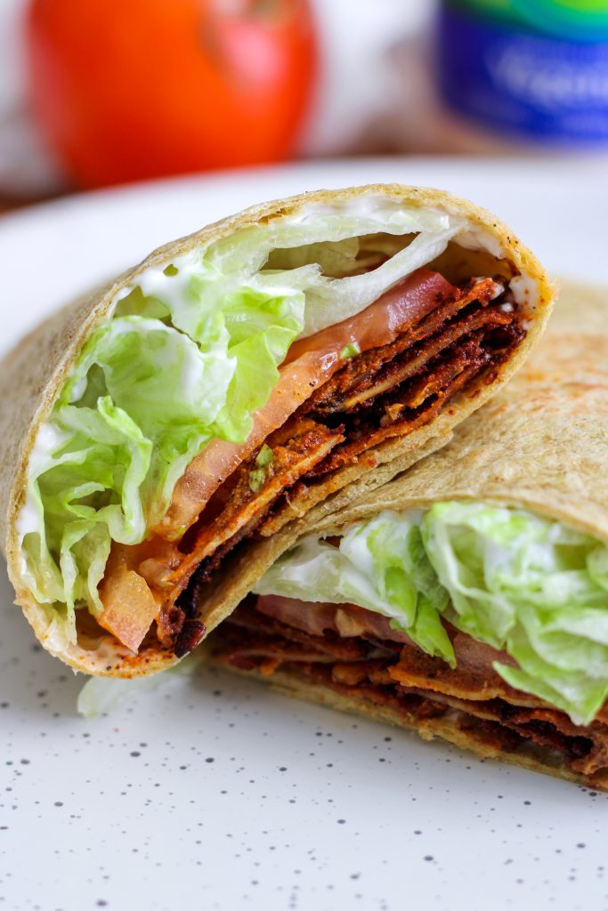 Vegan Crispy Tofu BLT Wrap