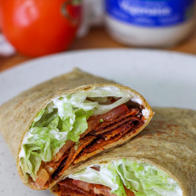 Vegan Crispy Tofu BLT Wrap