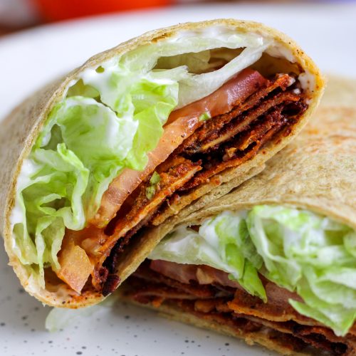 Vegan Crispy Tofu BLT Wrap
