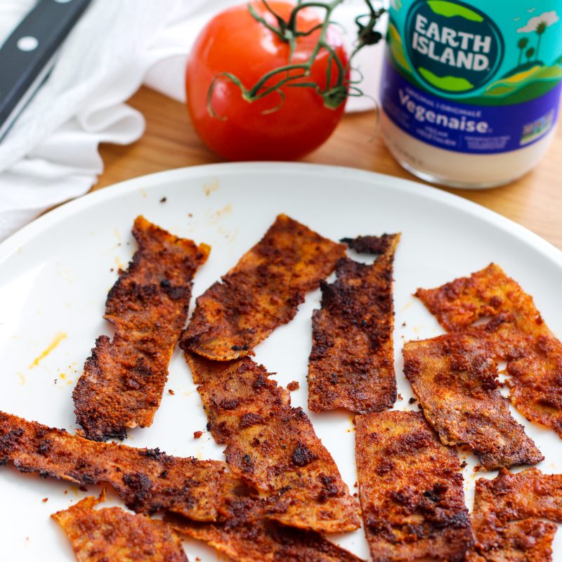 Quick Crispy Tofu Bacon